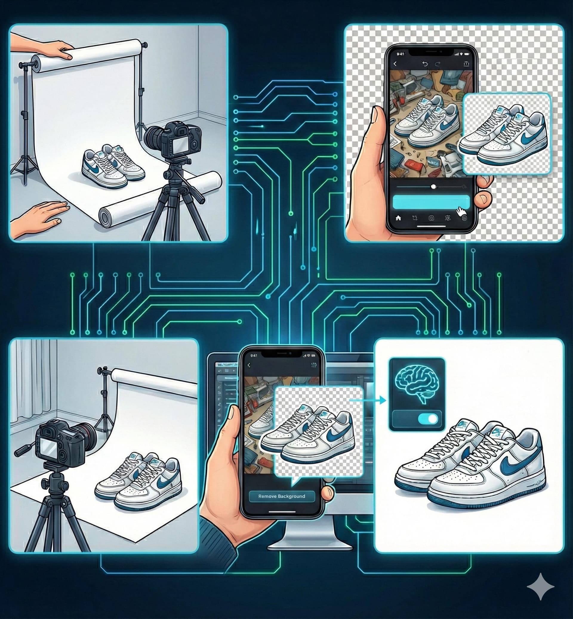 Comment Faire un Fond Blanc pour Photos Vinted (3 Méthodes + IA)