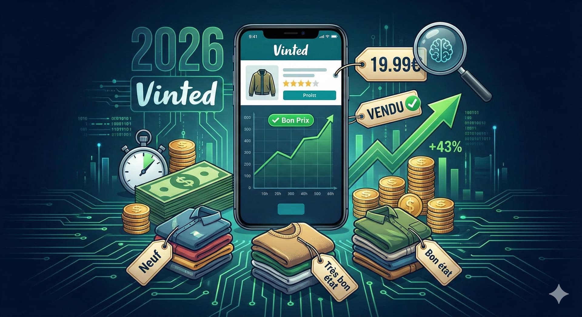 Prix Vêtements Vinted 2026 : Fixer le Bon Prix et Vendre Vite