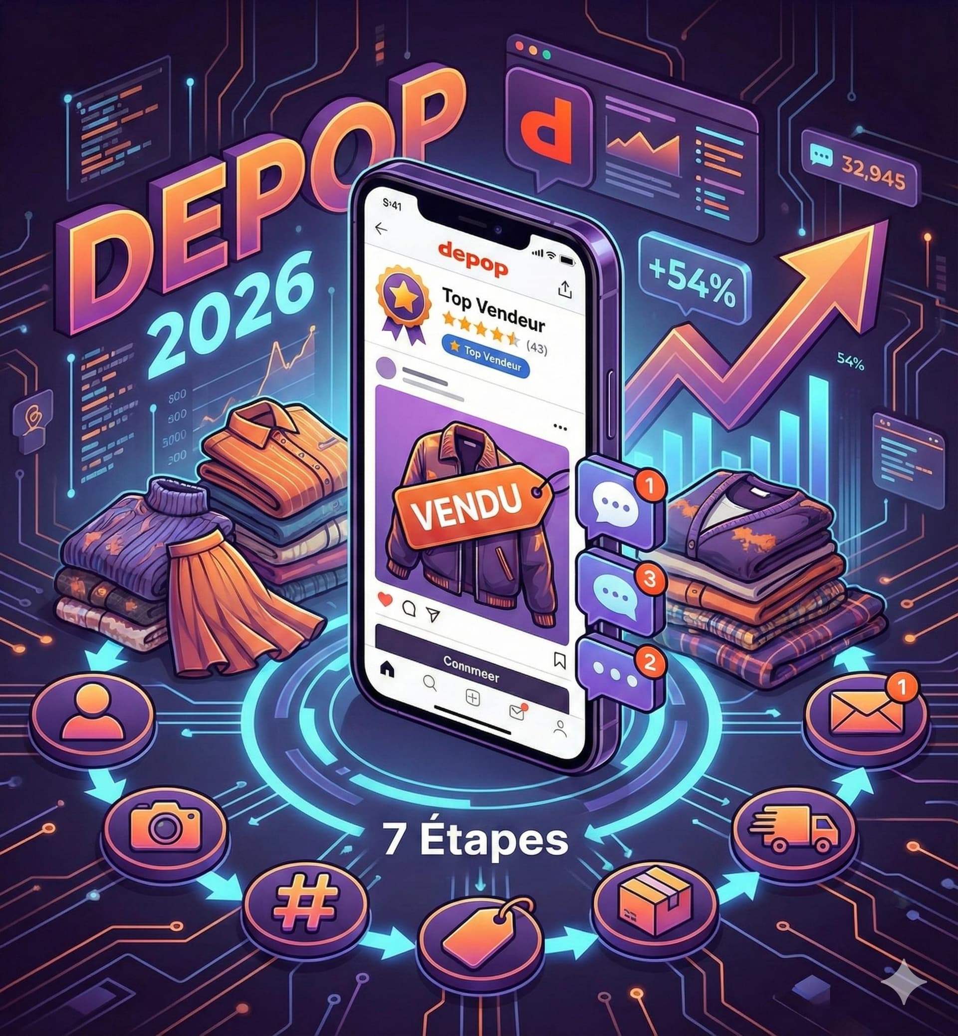 Vendre sur Depop en 2026 : Guide Débutant (1ère Vente en 7j)