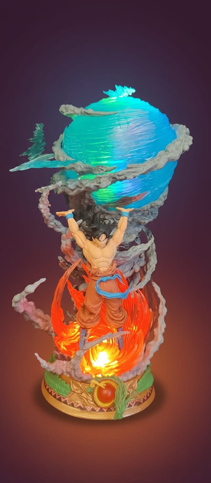 Photo produit Vinted figurine après, Goku fond studio pro